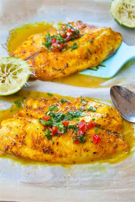 This easy recipe for baked tilapia uses panko bread crumbs and takes 15 minutes in the oven. baked tilapia recipes
