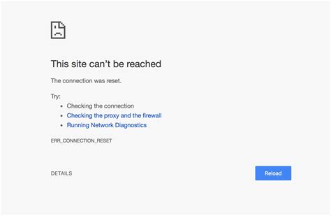 Fix Google Chrome Err Connection Reset Error Code