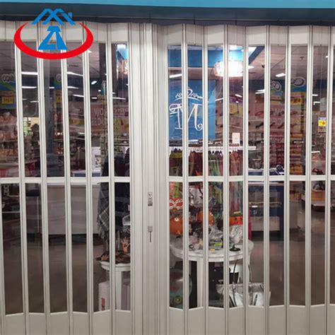 Commercial Polycarbonate Folding Door For Shop Shop Shutter Factory