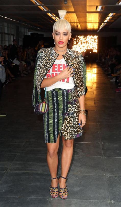 Rita Ora Wears A Bold Teen Cunt Top To London Fashion Week
