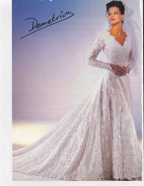 Demetrios Ilissa Wedding Dress 1980s Wedding Dress Demetrios