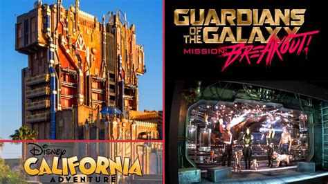 Guardians Of The Galaxy Mission Breakout On Ride Pov Disney California Adventure Youtube