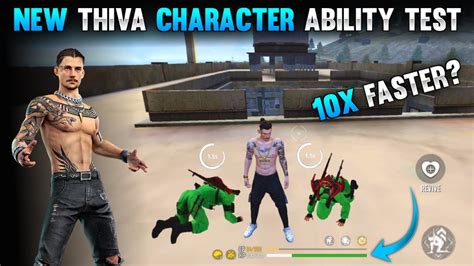 New Character Thiva Ability Test In Free Fire Thiva Character Skill