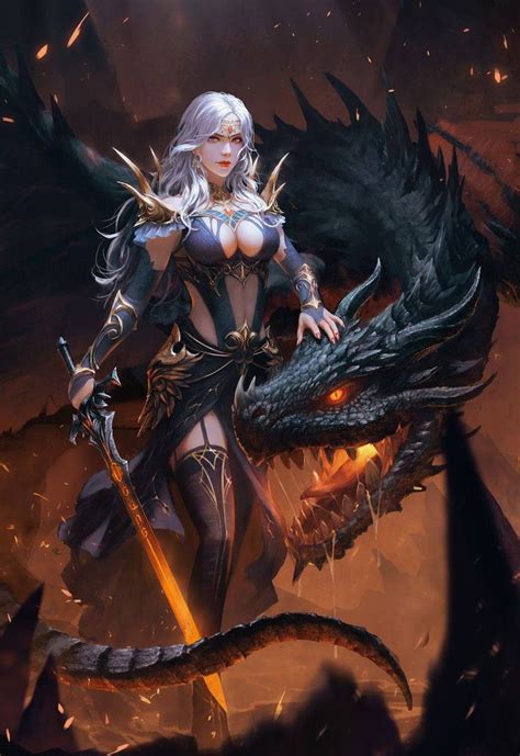 Pin By Chinarose On Art Dragons Fantasy Art Women Fantasy Female
