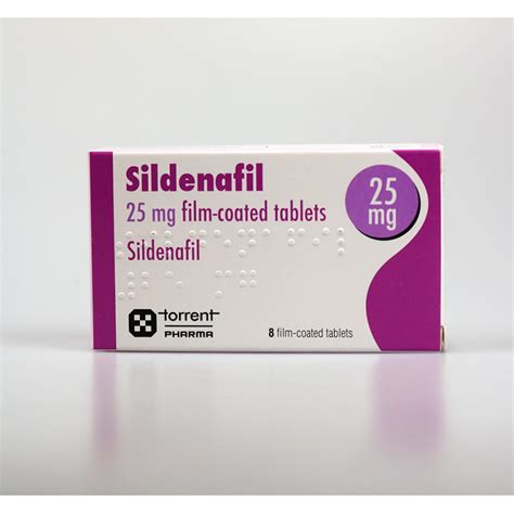 Sildenafil 8 X 25mg Tablets