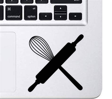 Rolling Pin Whisk Decal Die Cut Vinyl Car Decal Sticker Etsy