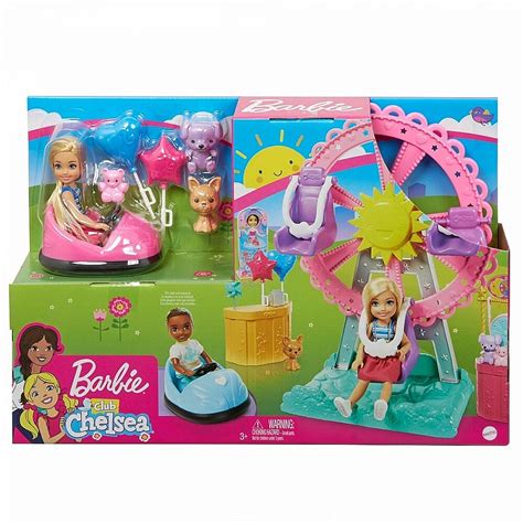 Mattel Doll Barbie Chelsea Amusement Playset Funfair Ghv