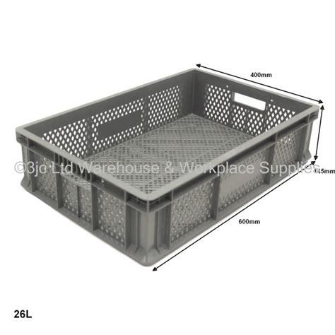 Heavy Duty Stacking Euro Box Vented Cm Litre JC