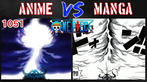 Anime VS Manga ワンピース One Piece Episode 1051 YouTube