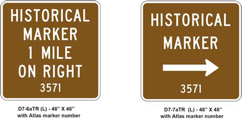 Sign Guidelines And Applications Manual Historical Markers
