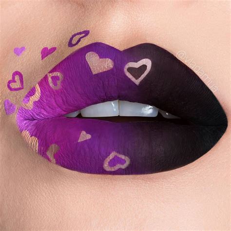 see this instagram photo by vladamua 2 757 likes lip art makeup purple lipstick lipstick art