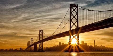 Bay Bridge Sunset Over San Francisco By Paul Reiffer 500px