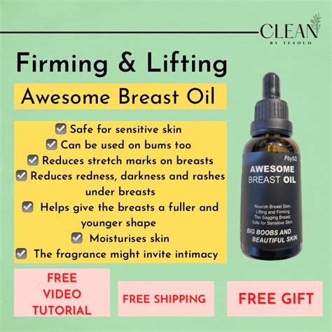 Pbyso Awesome Breast Oil Abo For Saggy Breasts Enlargement Matured