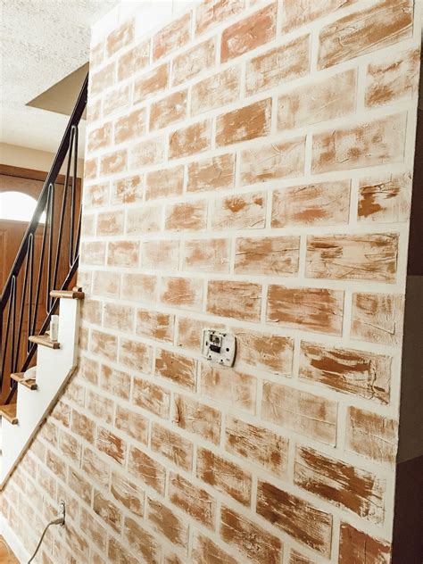 Brick By Faux Brick Adding A Faux Brick Wall To Your Apartment For A