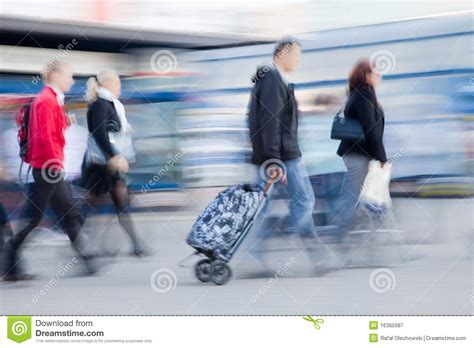 People Rushing To Work Royalty Free Stock Photography - Image: 16365687