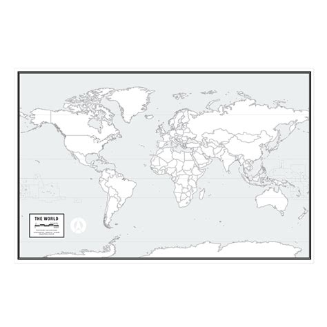 Blank Political Map Of World A4 Size