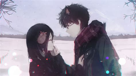 29 Anime Couple Winter Wallpaper Sachi Wallpaper