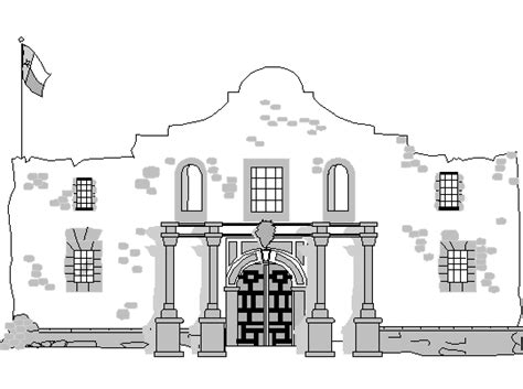 Free Printable Coloring Page...Remember the Alamo! | Texas history, Alamo, American history