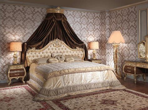 Luxury King Size Bed Emperador Gold Art 397 931