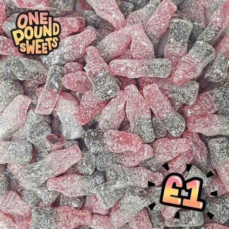 Fizzy Bubblegum Bottles 100g £1 Retro Sweets One Pound Sweets
