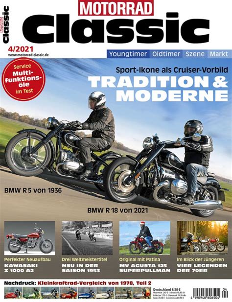 Motorrad Classic Einzelheft Print Offizieller Motor Presse Shop