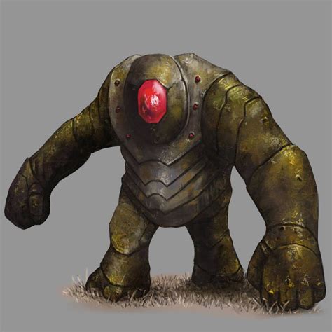 Gem Golem By Seraph Fantasy Monster Character Design Creature Design