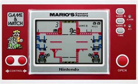 Screenshot Of Game And Watch Wide Screen Marios Cement Factory