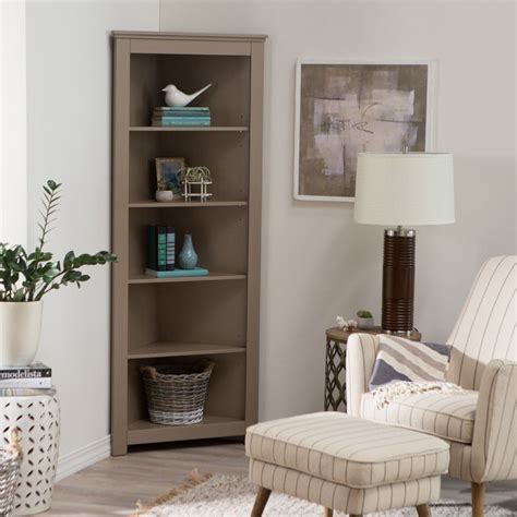 Single piece measures 70 x 40 x 45 height cm and total height 13. Finley Home Redford Corner Bookcase | Corner cabinet ...
