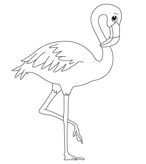 Kids Printable Flamingo Coloring Page - HelenaaxStokes