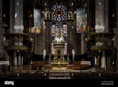 Milan Italy May 16 2017 Altar Of The Milan Cathedral Duomo Di