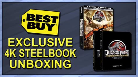 Jurassic Park Collection Best Buy Exclusive 25th Anniversary 4k2d Blu Ray Steelbook Unboxing