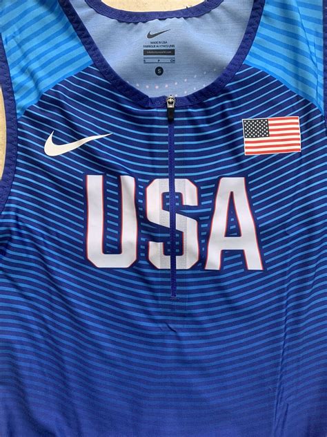 Nike Team Issued Usa Olympics Pro Elite Speedsuit Unitard Made In Usa