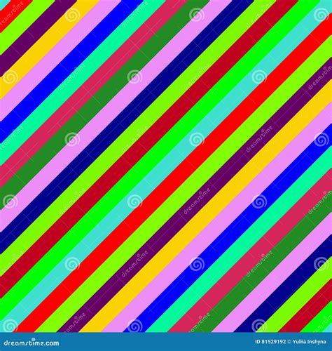 Seamless Background With Multi Colored Diagonal Stripes Stock Vector