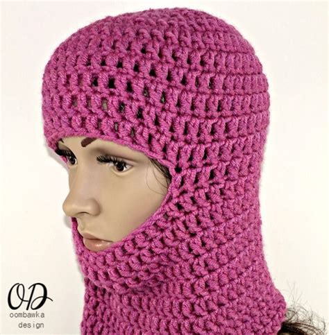Quite small and would fit a young child or even a large doll or stuffed animal. Warm Winter Ski Masks | Crochet, Crochet mask, Crochet hats