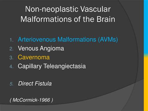 Ppt Vascular Malformations General Considerations Powerpoint