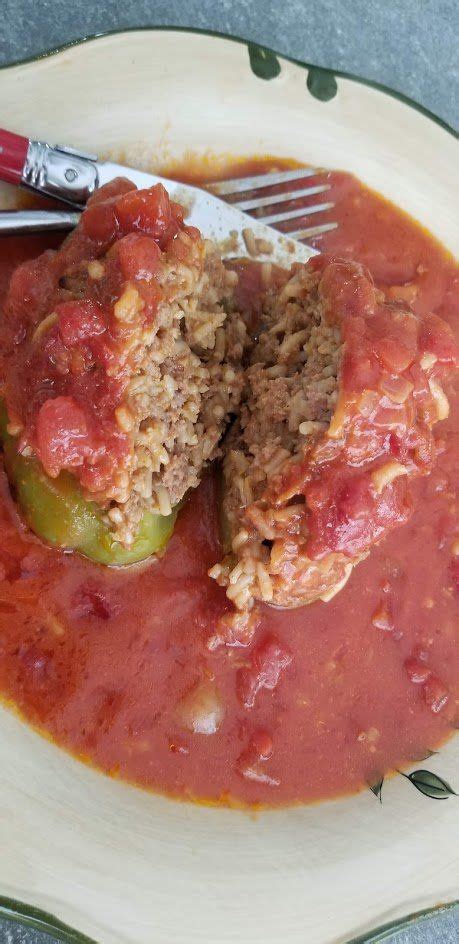 Recipe Easy Stuffed Bell Peppers With Ground Beef And Rice Stuffed