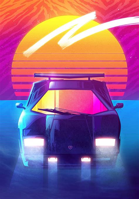 Incredible Retro 80s Inspired Synthwave And Outrun Artwork We Love It