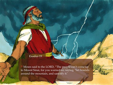 Moses At Mt Sinai Exodus 19 Pnc Bible Reading Illustrated Bible Scriptures