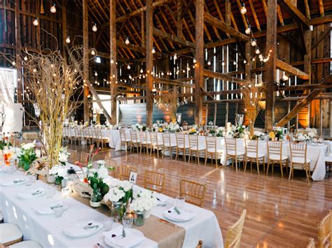 We love that 300 hundred guests can fit comfortably within the barn's historical walls for an unforgettable wedding. Inspired By This Elegant Wedding in a Barn
