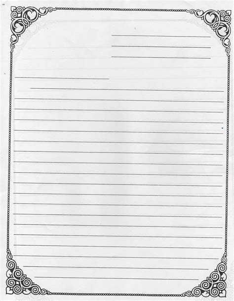 Free Printable Lined Paper For Letter Writing Pin On Printable