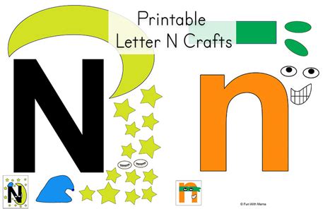 Letter N Worksheets  Fun with Mama