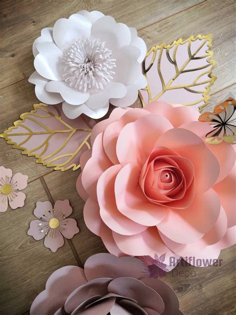 Luxury Paper Flower Wall Art Etsy