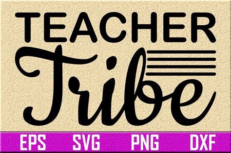 Teacher Svg Design Teacher Tribe Graphic By Hbgraphics Design · Creative Fabrica
