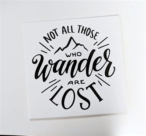 Free Shipping Not All Those Who Wander Are Lost Canvas Wall Etsy