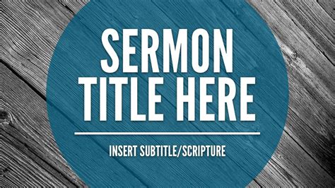 Free Sermon Slide Template Free Sermons Sermon Powerpoint Template Free