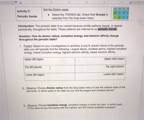 Student exploration ionic bonds gizmo answer key activity a. 8 Images Exploring Trends Of The Periodic Table Worksheet ...