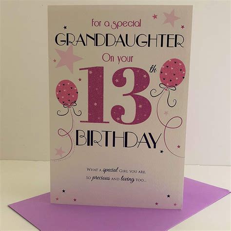 Granddaughter 13th Birthday Wishes Happy 13th Birthday Granddaughter