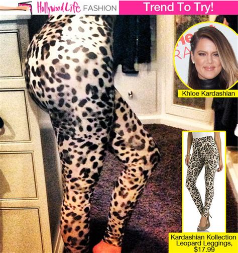 khloe kardashian s butt in leopard leggings — see her wild fashion statement hollywood life