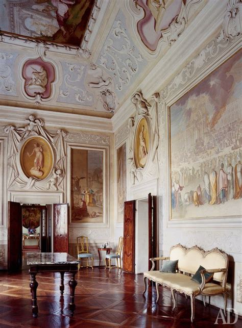 The interior of the villa is richly decorated with frescoes by battista franco and giambattista zelotti. Interior of Villa Cornaro, architect Andrea Palladio ...