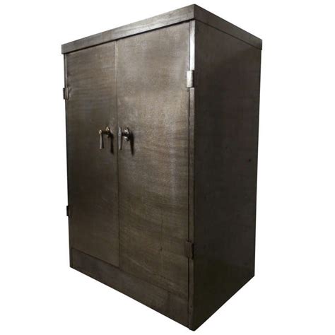 Mobile storage cabinets feature caster wheels that allow users to move supplies where they will be needed. Heavy Duty Industrial Metal Cabinet For Sale at 1stdibs